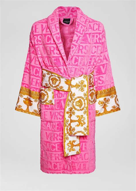 versace pink robe dupe|Versace baroque bathrobe.